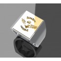 PARATROOPER WING - Silver signet rings with an 18 carat plateau: